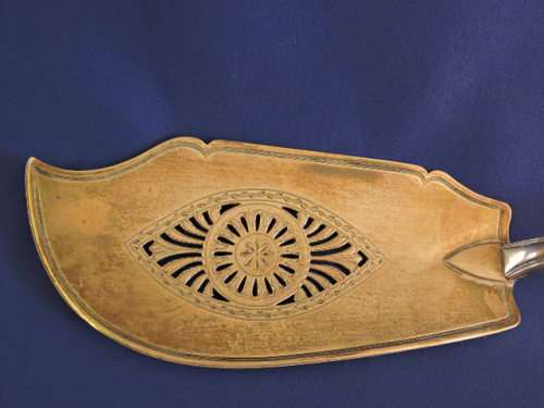 Hallmarked Sterling Silver Fish Slice  LONDON 1815
