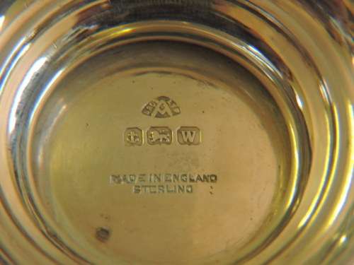 Hallmarked Sterling Silver Short Tazza / Footed Bowl Birmingham 1946