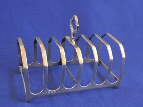 Hallmarked Sterling Silver Toast Rack Birmingham 1920