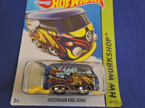 Hot Wheels Volkswagen VW Kool Kombi ( Blue Waves ) Long Card ( Relist for KlarKan )