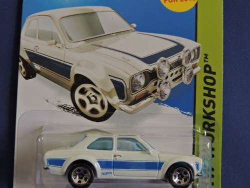 Hot Wheels FORD Escort RS1600 ( White with Blue stripe )