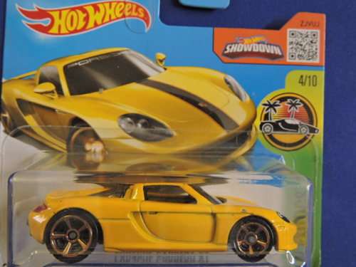 Hot Wheels PORSCHE Carrera GT ( Yellow ) Short Card