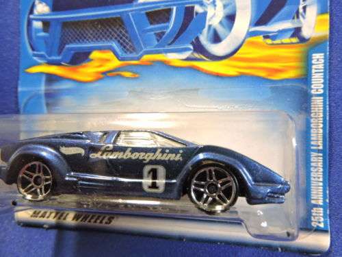 Hot Wheels LAMBORGHINI Countach ( 25th Anniversary  Blue #1 )
