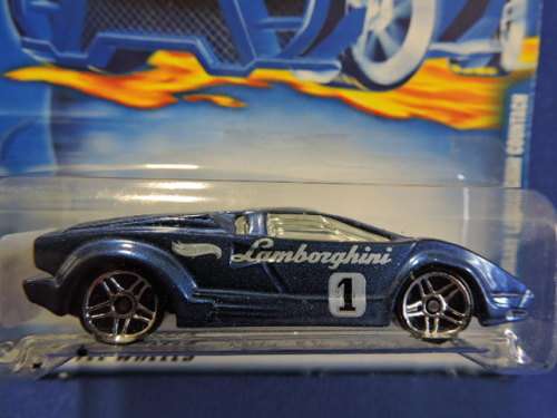 Hot Wheels LAMBORGHINI Countach ( 25th Anniversary  Blue #1 )