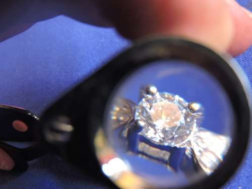 Sterling Silver and Cubic Zirconia ring Xmas give away  Look at my other listings