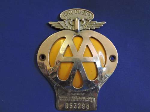 Rhodesia Automobile Association Badge like AA Badge