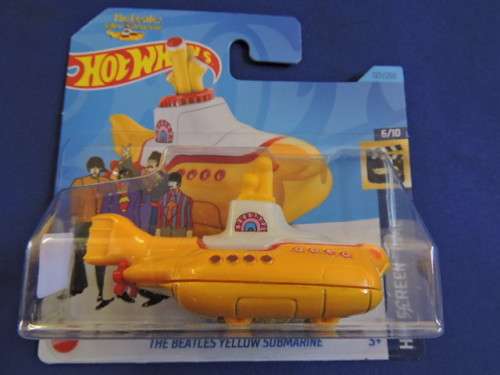 Hot Wheels THE BEATLES YELLOW SUBMARINE ( Yellow ) 127/250 card