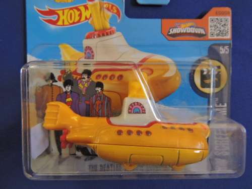 Hot Wheels THE BEATLES YELLOW SUBMARINE ( Yellow ) 225/250 card Early version