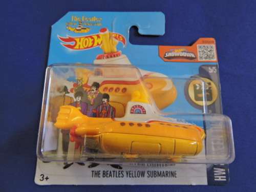 Hot Wheels THE BEATLES YELLOW SUBMARINE ( Yellow ) 225/250 card Early version