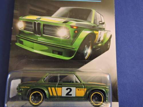 Hot Wheels BMW 2002 ( Green #2 ) Card 4/8