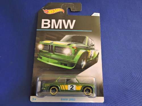 Hot Wheels BMW 2002 ( Green #2 ) Card 4/8