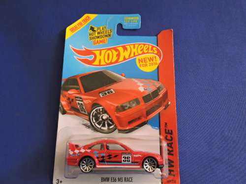 Hot Wheels BMW E36 M3  (  Red #36 ) Dolphin shape