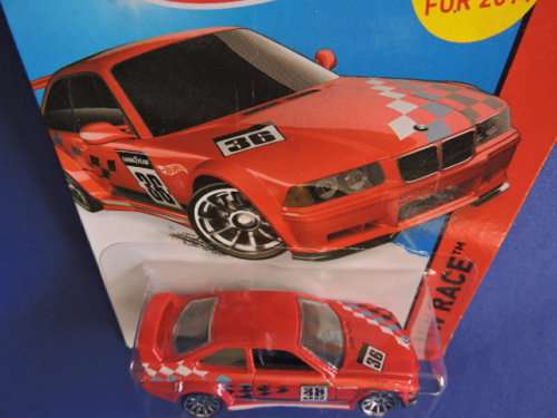 Hot Wheels BMW E36 M3  (  Red #36 ) Dolphin shape