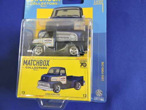Matchbox 13 FORD COE  Mint in Box ( Royal Blue/Black ) Like Hot Wheels
