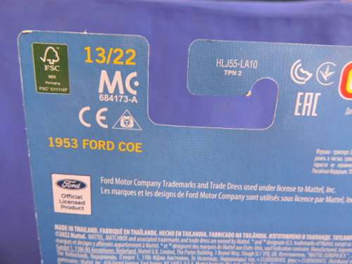 Matchbox 13 FORD COE  Mint in Box ( Royal Blue/Black ) Like Hot Wheels