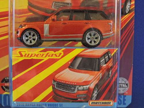 Matchbox RANGE ROVER VOGUE SE Mint in Box  ( Orange ) Like Land Rover  Like Hot Wheels