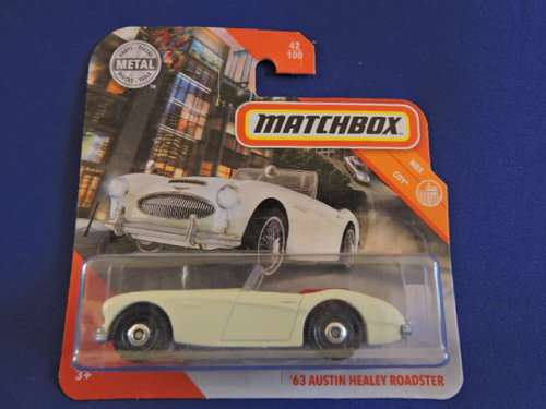 Matchbox Austin Healey Roadster  ( White ) Like Hot Wheels