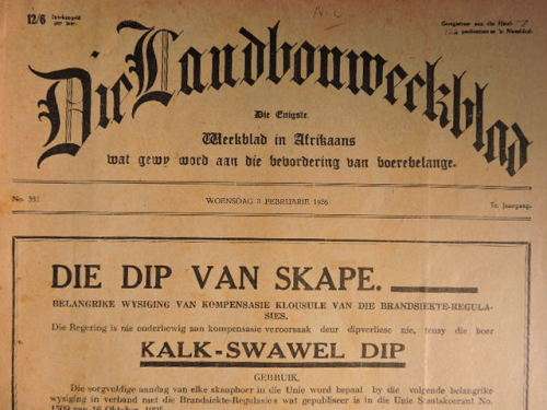 Die Landbouweekblad Tydskrif Februarie 1926  ( Ja, 1926 )