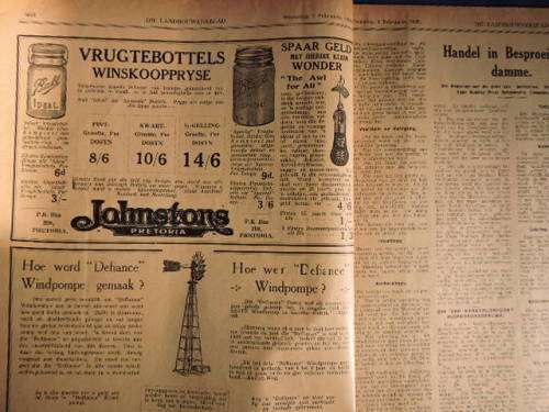 Die Landbouweekblad Tydskrif Februarie 1926  ( Ja, 1926 )