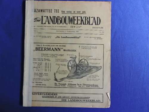 Die Landbouweekblad Tydskrif Februarie 1925  ( Ja, 1925 )