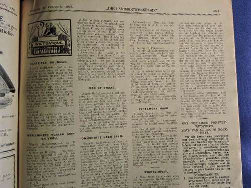 Die Landbouweekblad Tydskrif Februarie 1925  ( Ja, 1925 )