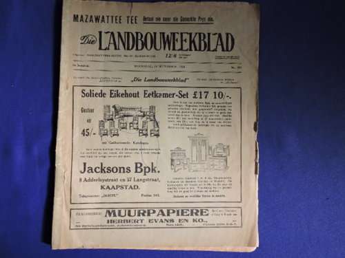 Die Landbouweekblad Tydskrif September 1924  ( Ja, 1924 )