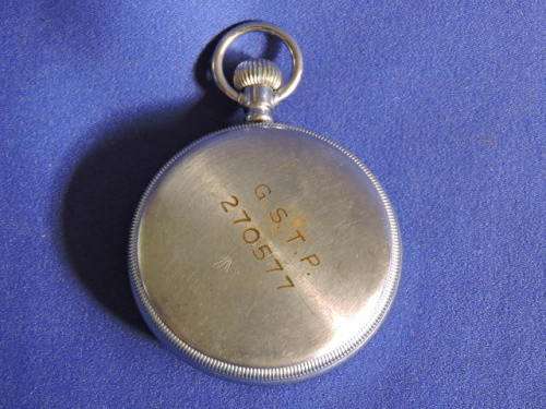 WW2 WALTHAM Military Pocket Watch Broard Arrow UK G.S.T.P 270577  USA Made