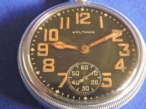 WW2 WALTHAM Military Pocket Watch Broard Arrow UK G.S.T.P 270577  USA Made