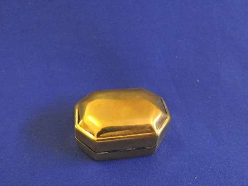 Vintage Brass pill Tin Blik made in India