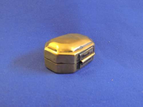 Vintage Brass pill Tin Blik made in India
