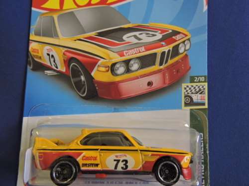 Hot Wheels BMW 3.0 CSL Race Car ( Yellow #73 )