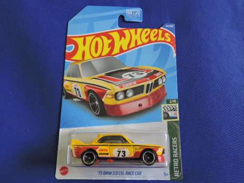 Hot Wheels BMW 3.0 CSL Race Car ( Yellow #73 )