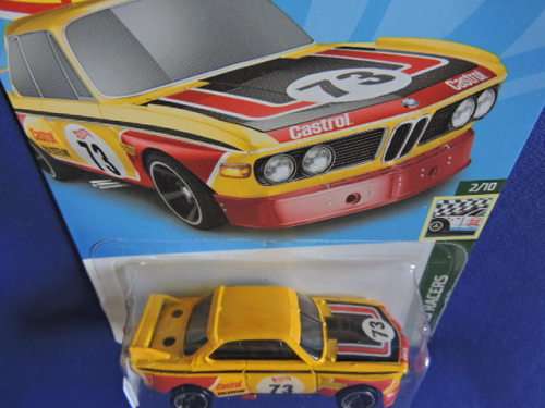 Hot Wheels BMW 3.0 CSL Race Car ( Yellow #73 )