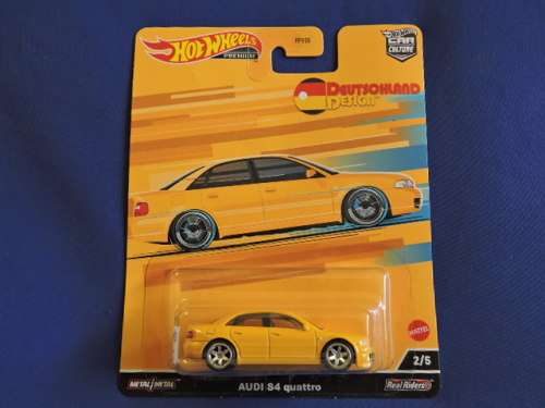 Hot Wheels AUDI S4 Quattro ( Yellow ) Car Culture full metal with Real Riders