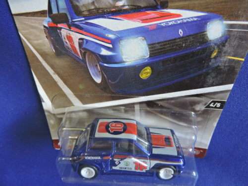 Hot Wheels RENAULT 5 TURBO ( Blue #10 ) Car Culture full metal with Real Riders