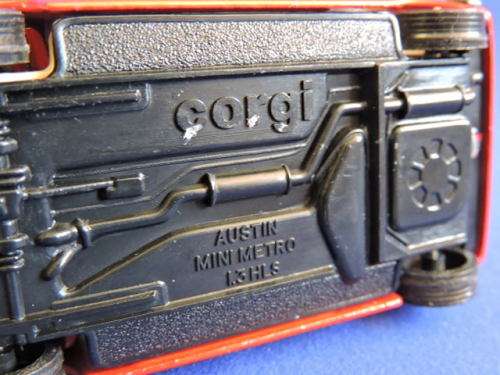 Corgi Toys AUSTIN MINI METRO 1.3 HLS  ( Red )  Like Dinky Toys  #  PRICE REDUCED #