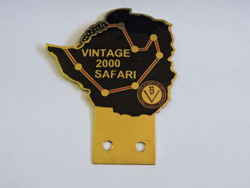 Vintage Car Club Zimbabwe  2000 Safari badge like AA Badge