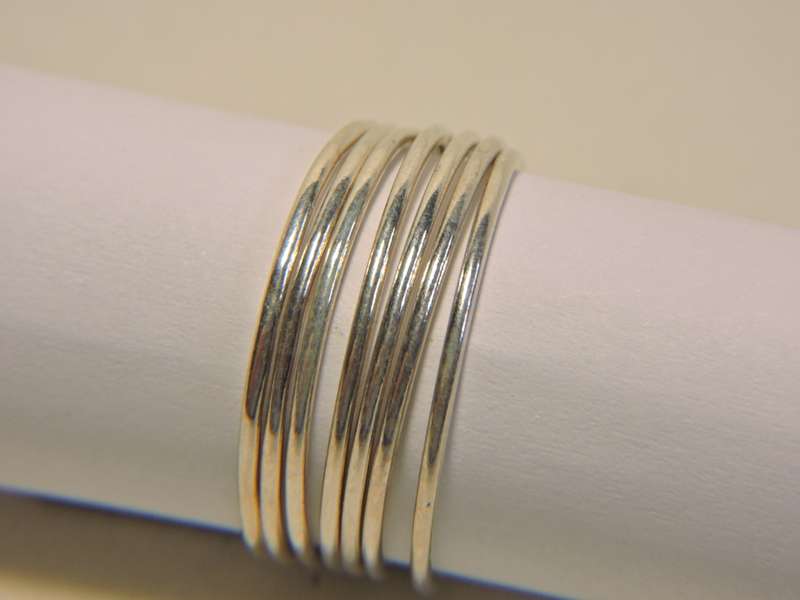 Sterling Silver 7 Day Band Ring  Russian Ring