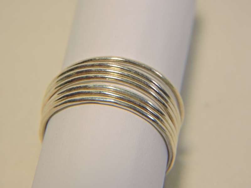 Sterling Silver 7 Day Band Ring  Russian Ring