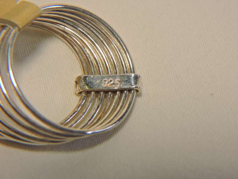 Sterling Silver 7 Day Band Ring  Russian Ring