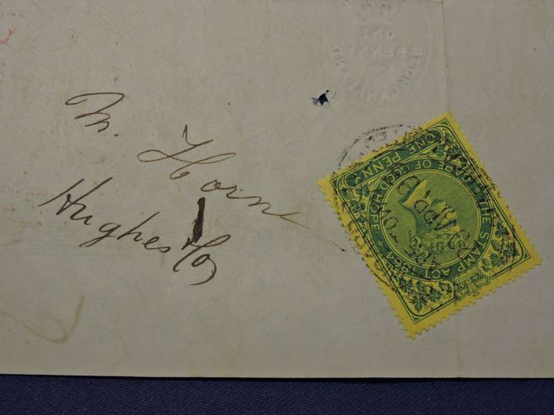 Bank Cheque 1893 MAFEKING (British Bechuanaland) Pre Boer War with Cape of Good Hope Stamp
