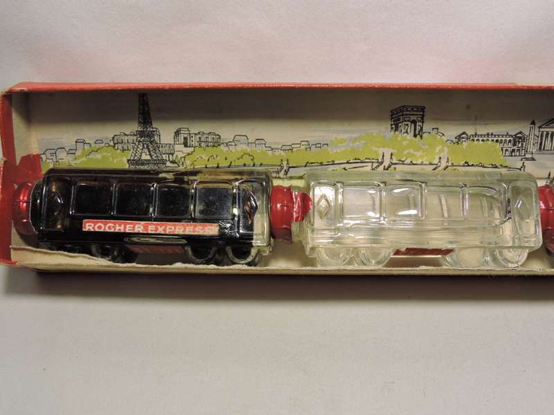 Vintage French ROCHER Liqueurs in form of Steam Train and Carriages