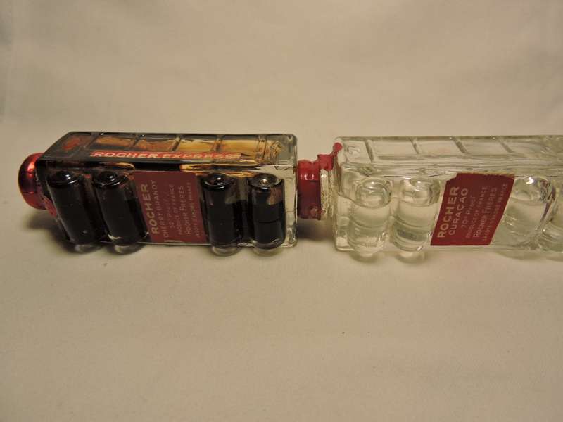Vintage French ROCHER Liqueurs in form of Steam Train and Carriages