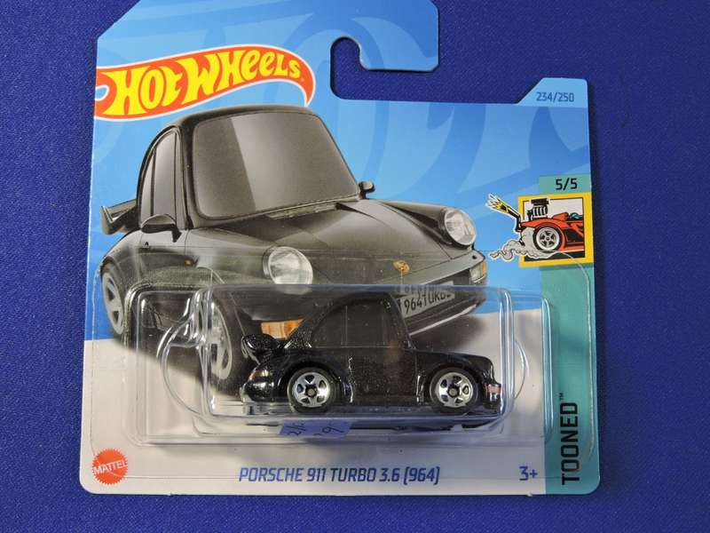 Hot Wheels PORSCHE 911 Turbo 3.6  ( Black TOONED )