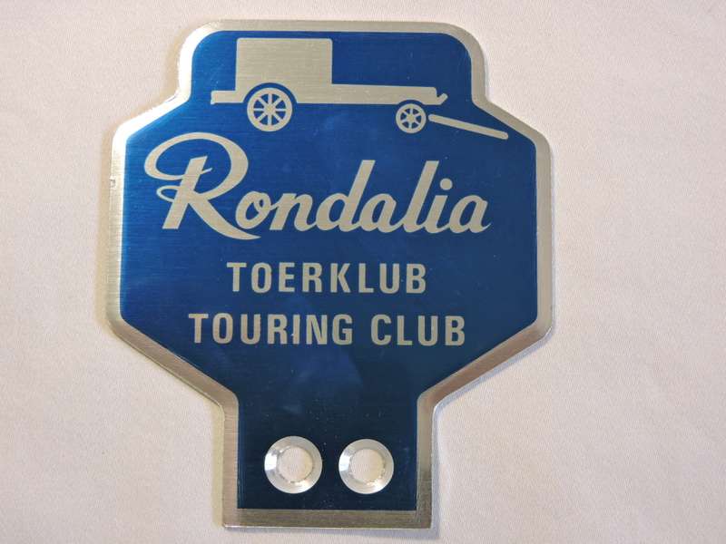Rondalia Touring Club car badge like AA Badge