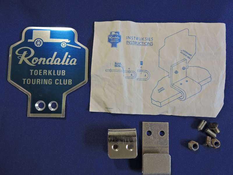 Rondalia Touring Club car badge like AA Badge