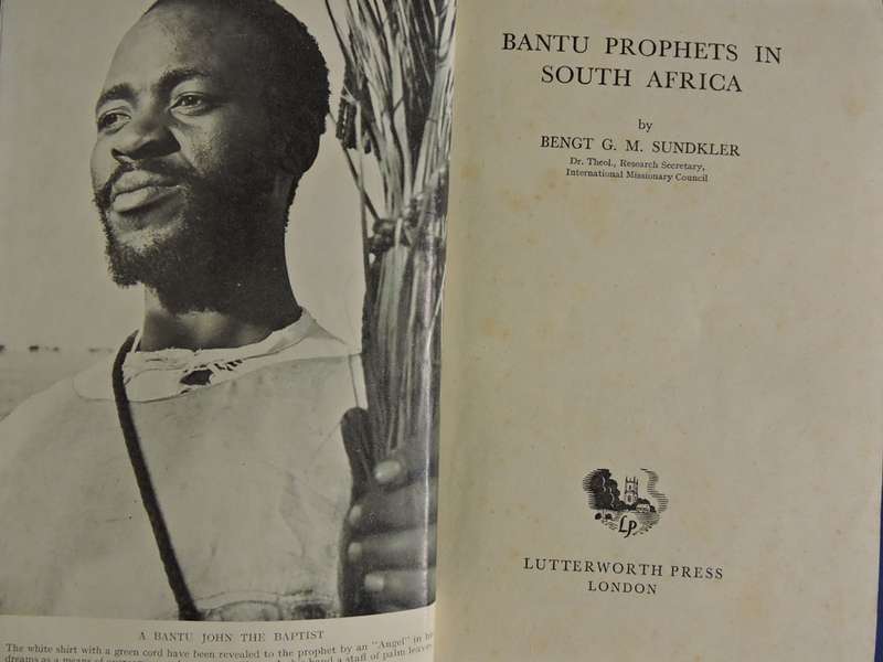 Race Relations & Bantu Prophets in South Africa   Africana Boeke Book