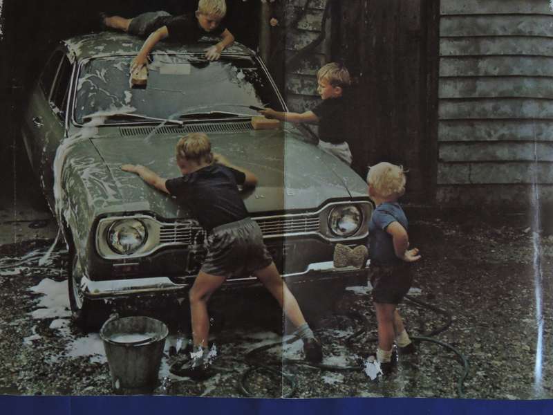 Ford Escort advertising brochure.  Awesome pics   # LOOK #