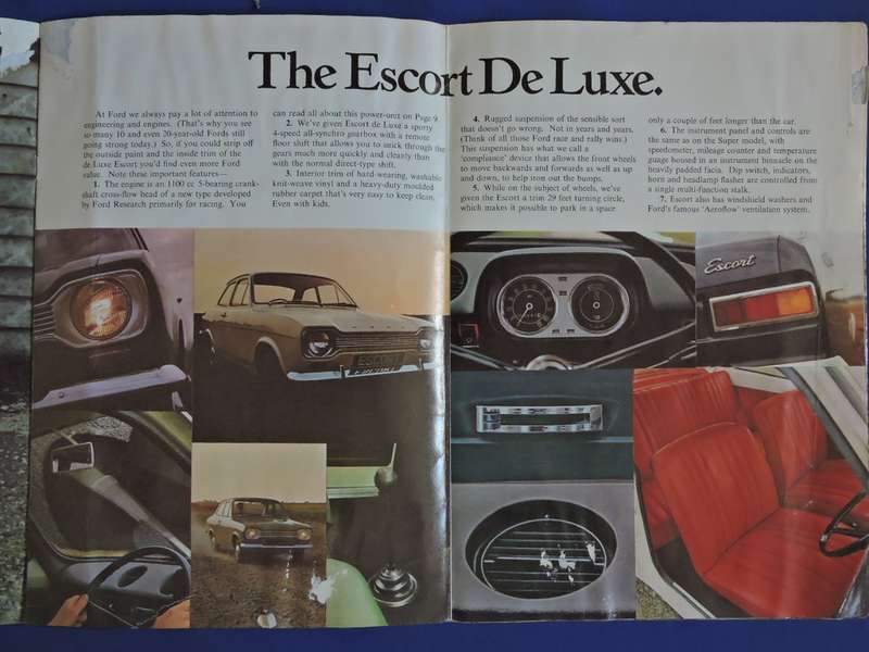 Ford Escort advertising brochure.  Awesome pics   # LOOK #