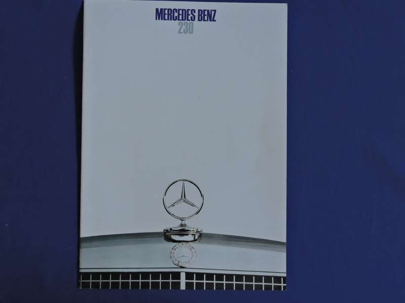 Mercedes Benz 230 advertising brochure.  Awesome pics   # LOOK #